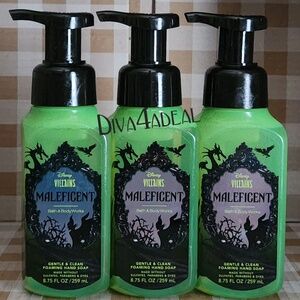 3x Bath Body Works X DISNEY VILLAIN’S MALEFICENT Foaming Hand Soap Bundle